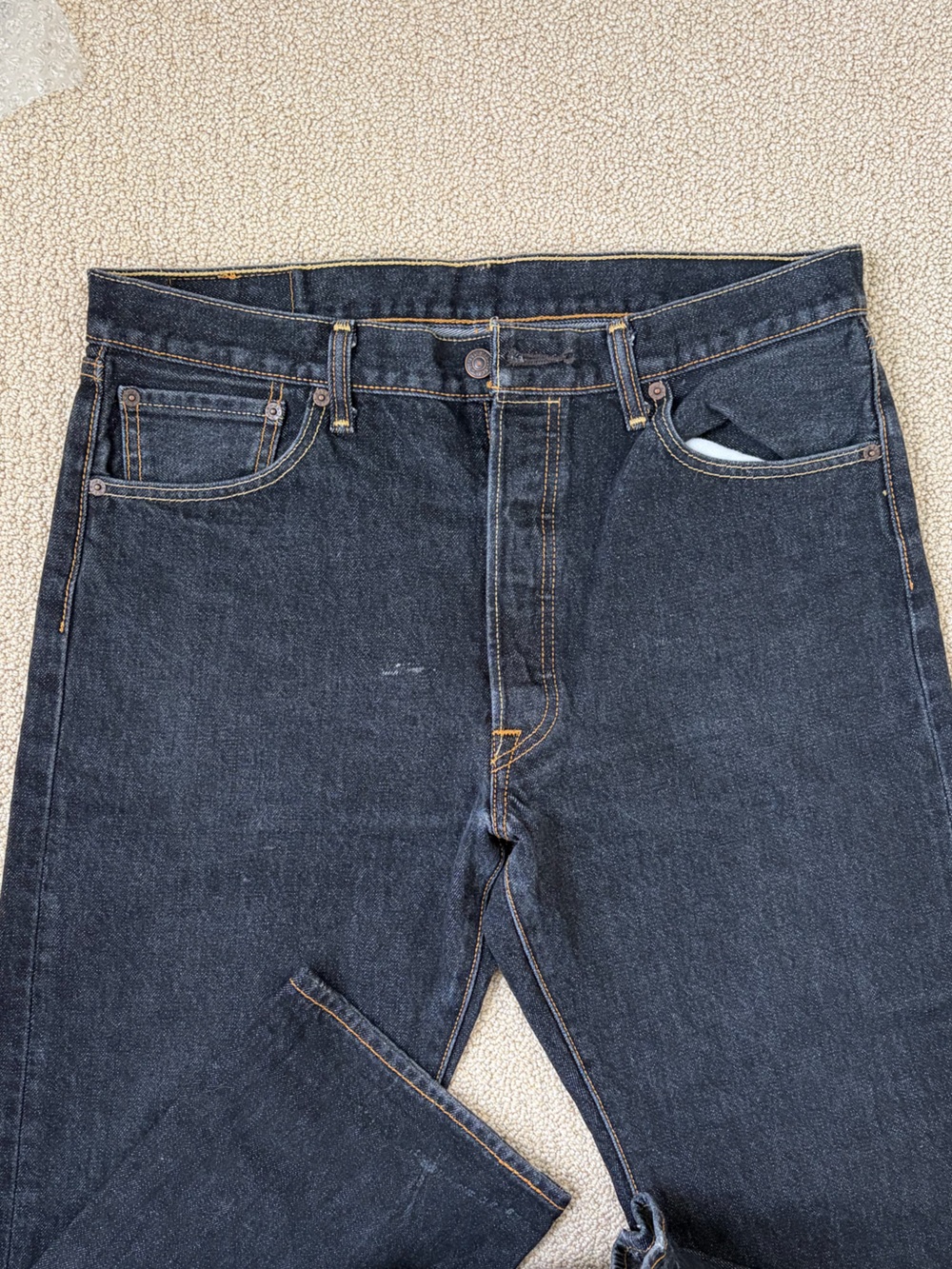 Levi's 501 in Washed Black